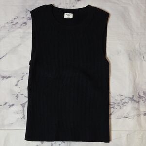 Abercrombie & Fitch Black Ribbed Sweater Tank